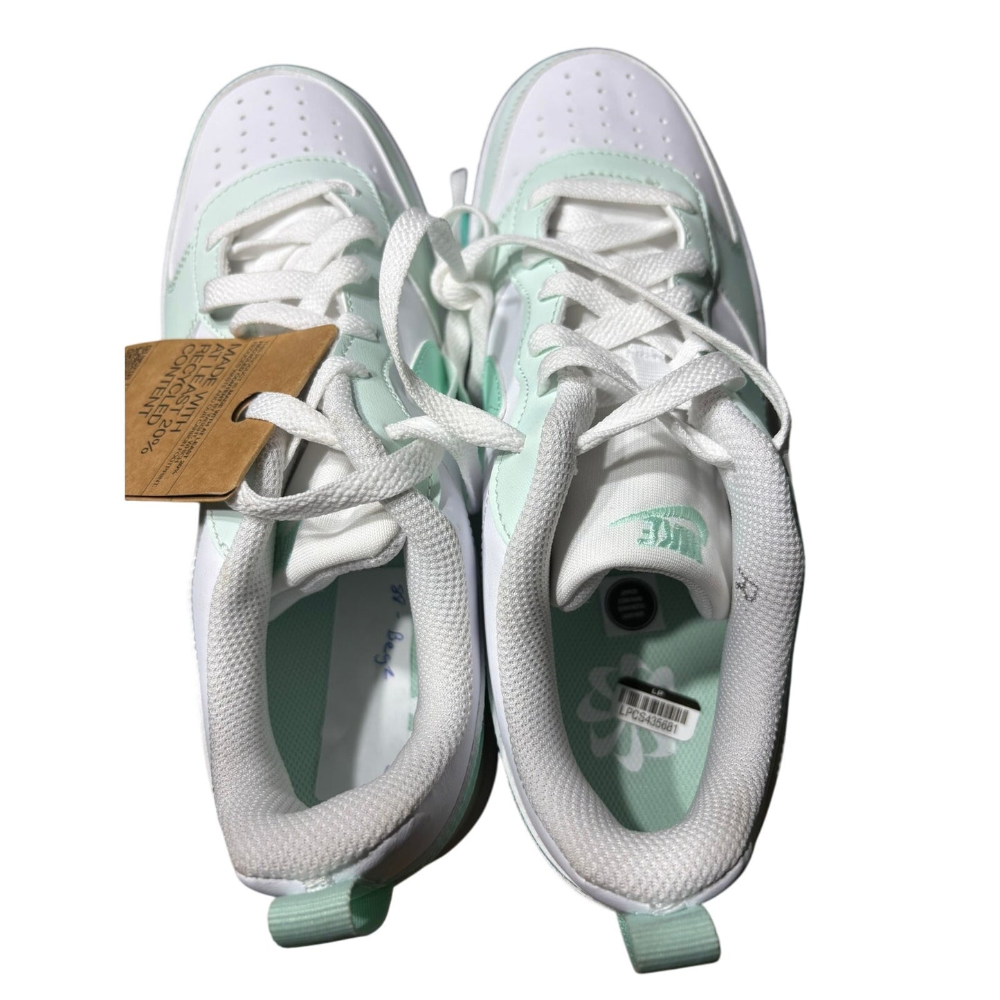 7Y Nike Court Borough Low Recraft GS White/Mint Foam-Barley Green FZ3539-100