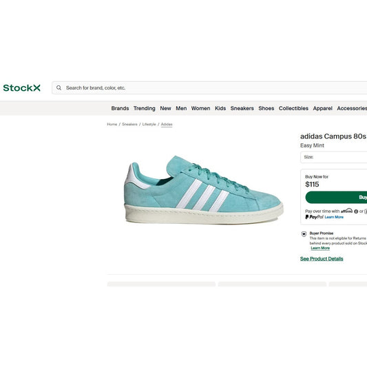 Mens 11.5 Adidas CAMPUS 80S - ID7318 - Sneakers Shoes