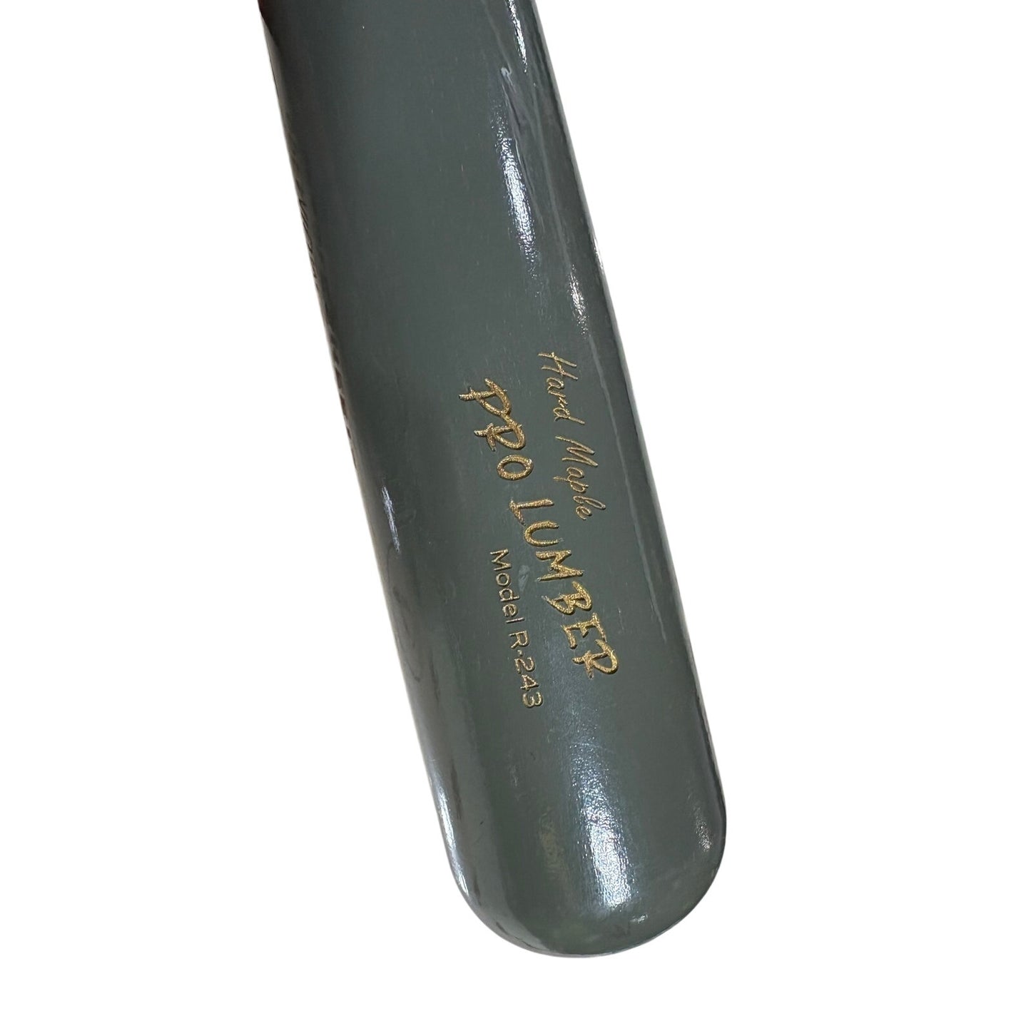 33" RUTTO - Pro Lumber - Wood Baseball Bat Hard Maple R-243 - Grey - New