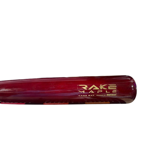 31/28 Marucci Rake - Cage Baseball Bat - Maple Wood Cherry Gold Finish 33 - New