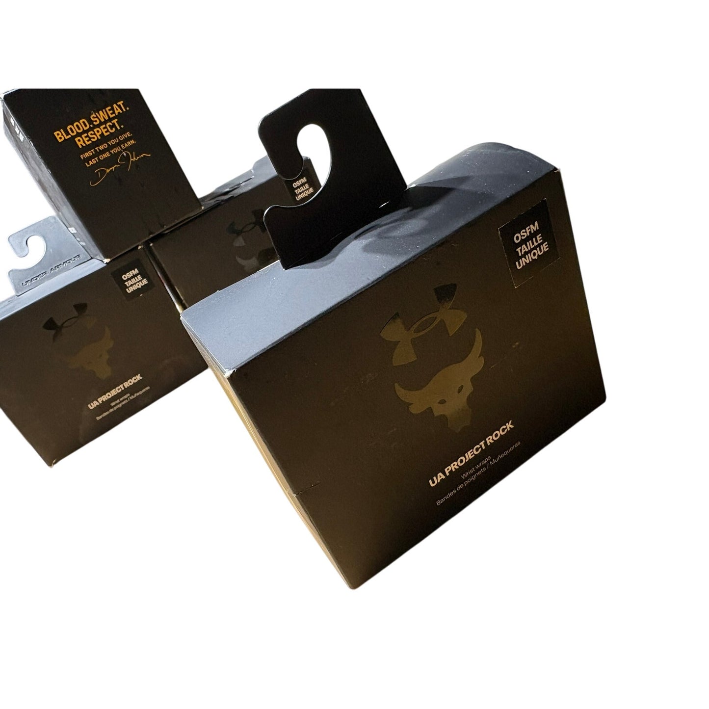 Under Armour UA Project Rock Wrist Wraps 001 Supporter, One Size Fits All