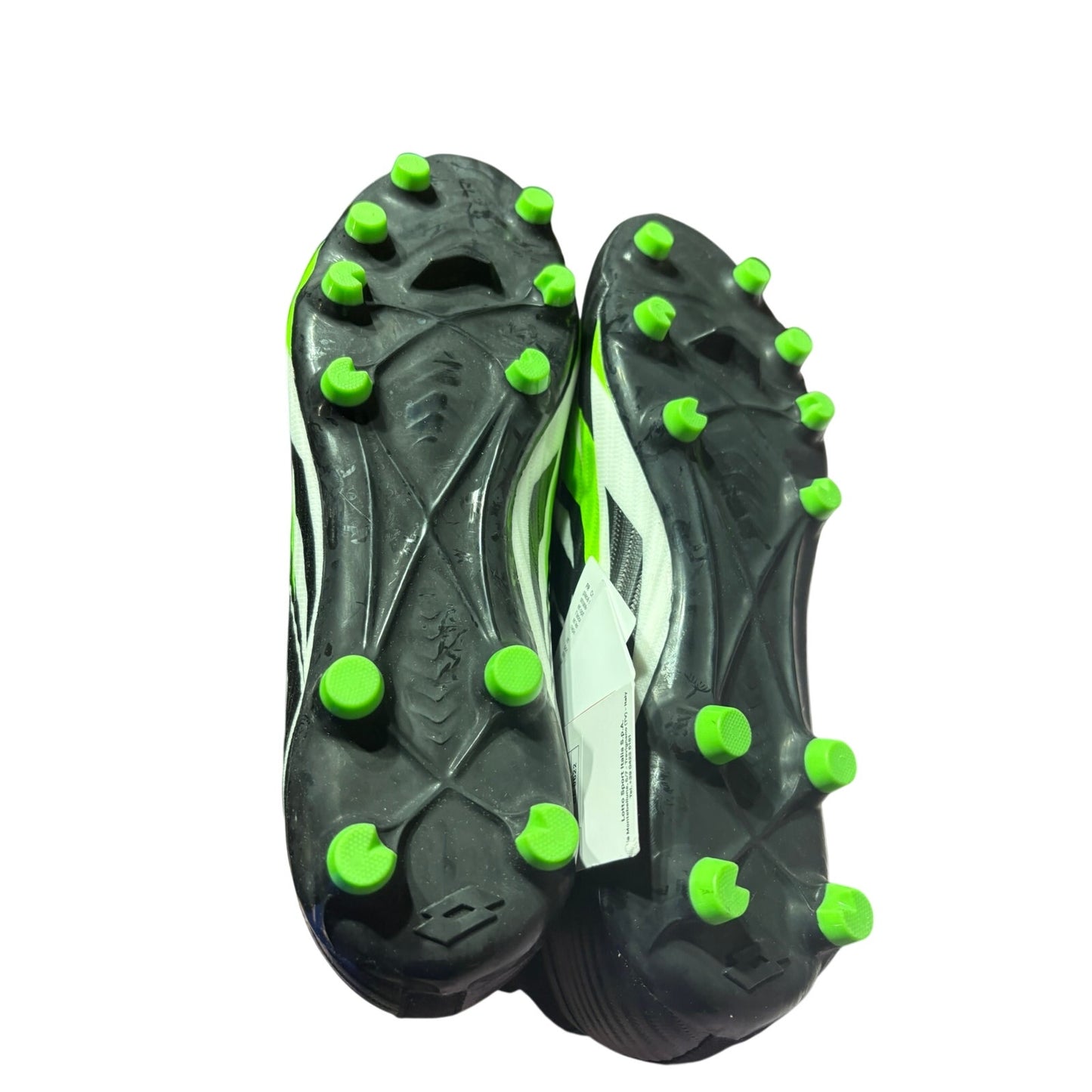 Size 8.5 Lotto Solista 300 VI Gravity FG Soccer Cleats Black Green White insoles