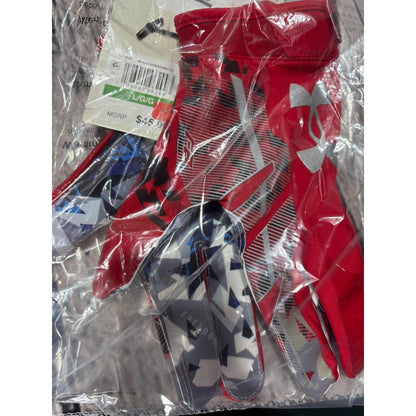 Under Armour UA F8 Limited Edition Freedom GlueGrip Football Gloves UAF8 Mens LG