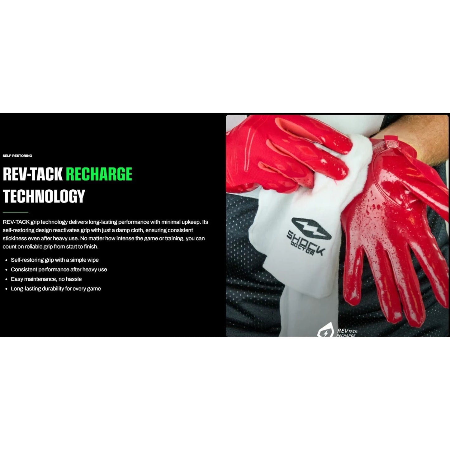 Cutters Football Gloves WR Wide Receiver Mens S Black Rev Pro 5.0 Extreme Grip