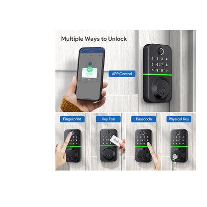 KUCACCI Keyless Entry Fingerprint Smart Door Lock App Bluetooth T17 Door Lock