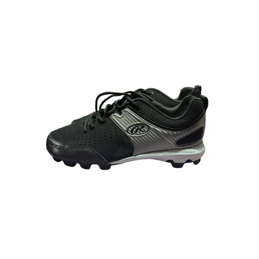 Size 12 Rawlings Clubhouse Baseball Molded Cleats Men's Black Cool Flo New