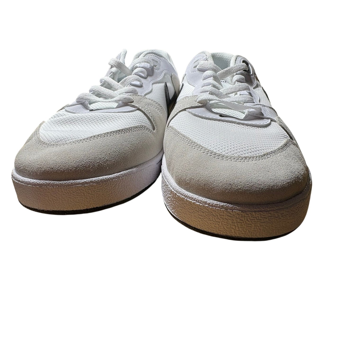 Mens 13 Nike SB Alleyoop Skate Shoes Cj0882-100 White/Black/White