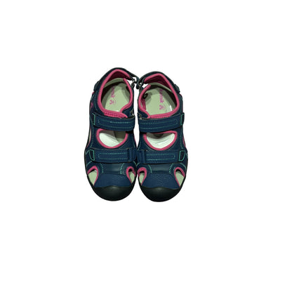 Kids Size 5 Kamik Child Seaturtle 2 Sandals (5.4" Heel to Toe) Navy & Pink New