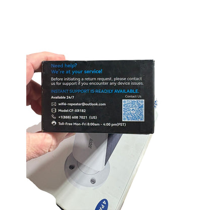 WiFi 6 Range Extender CF-XR182 Dual Band 2.4/5GHz WPA3 Mesh Repeater NEW Sealed