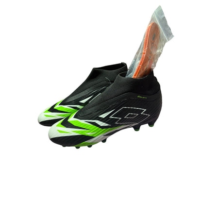 Size 8.5 Lotto Solista 300 VI Gravity FG Soccer Cleats Black Green White insoles