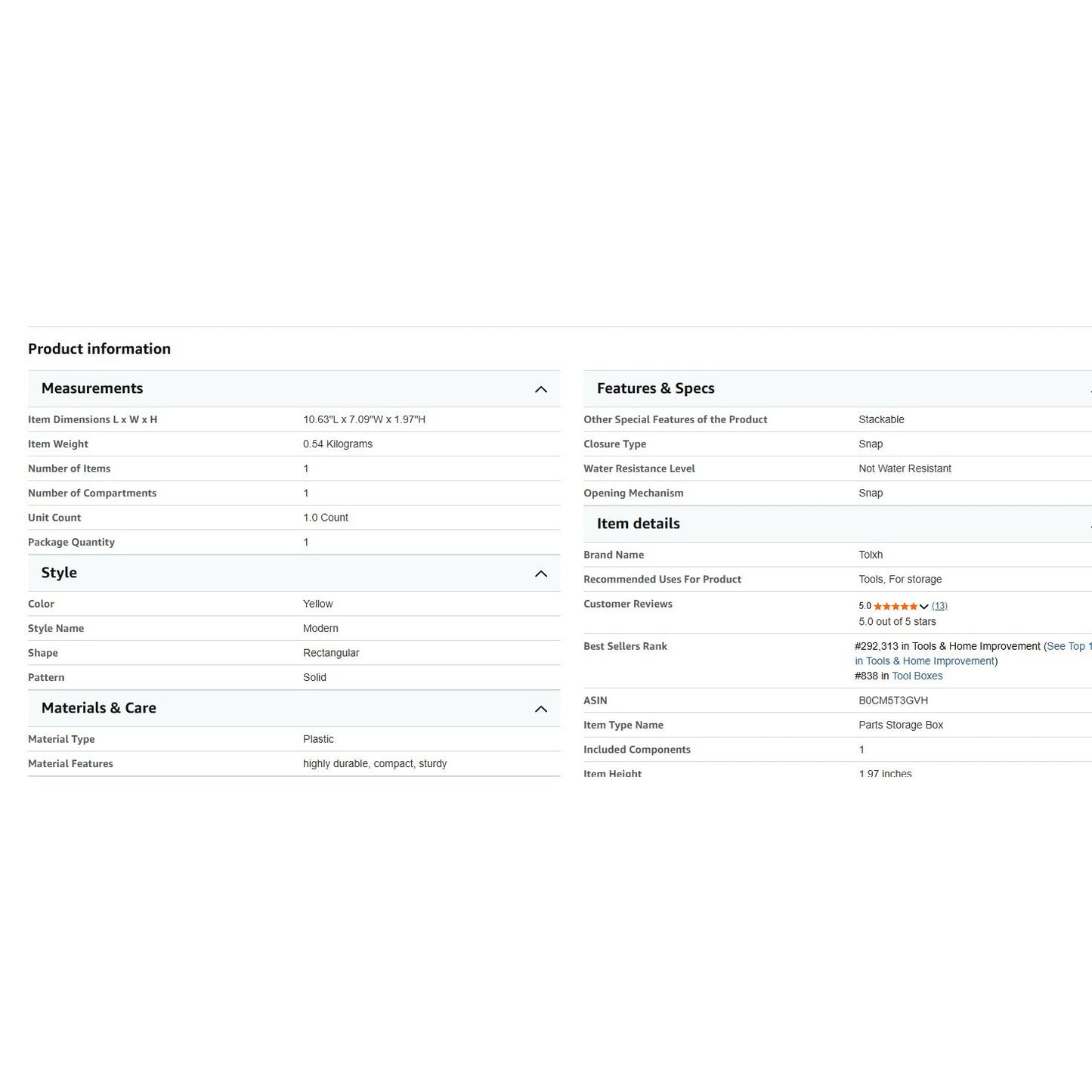 DeWalt Tough Case Storage Set – Medium & Small Bulk Cases DT70803-QZ DT70803QZ