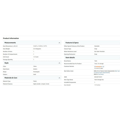 DeWalt Tough Case Storage Set – Medium & Small Bulk Cases DT70803-QZ DT70803QZ