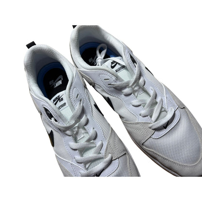 Mens 13 Nike SB Alleyoop Skate Shoes Cj0882-100 White/Black/White