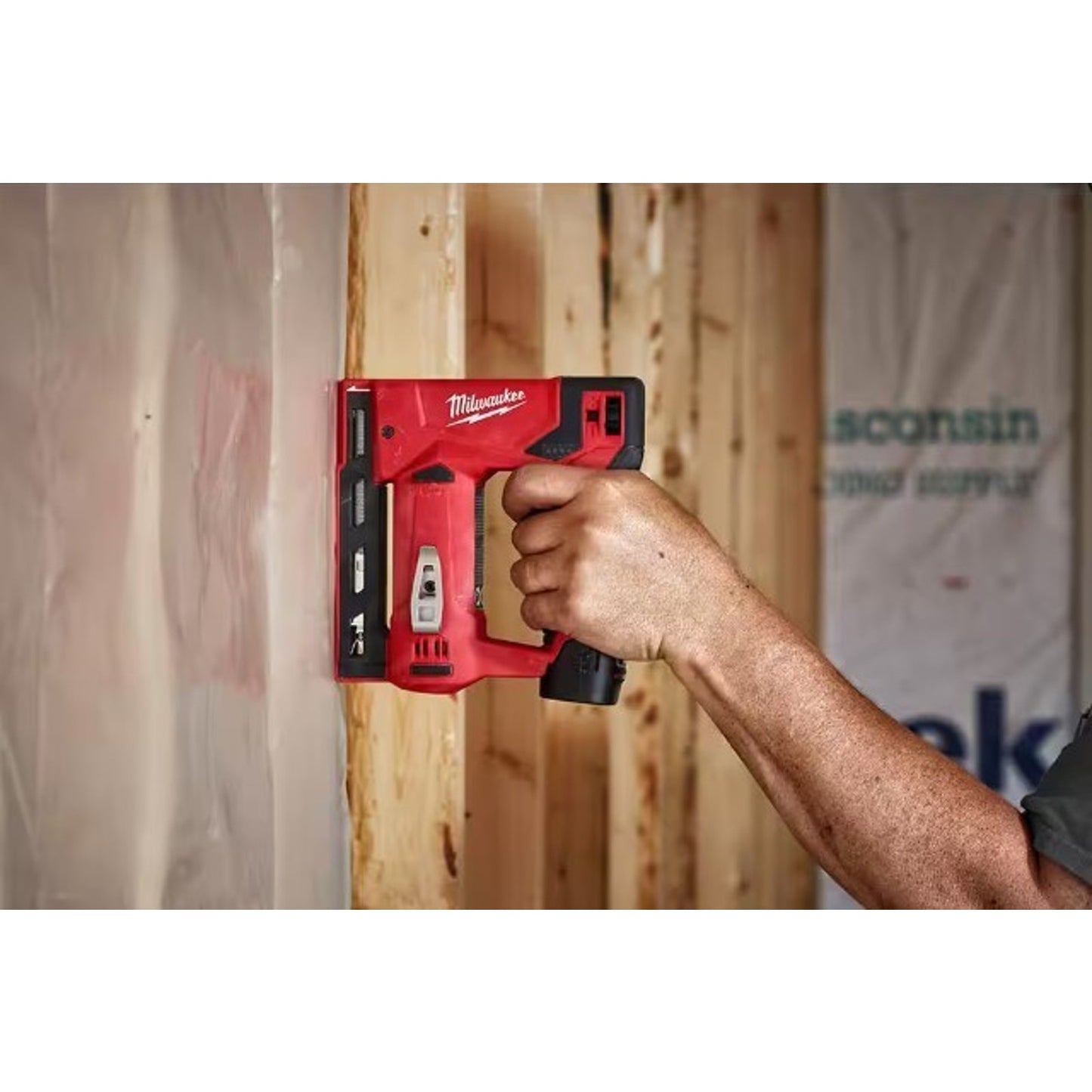 Milwaukee 2447-20 M12 12V Li-Ion Cordless 3/8" Crown Stapler -Tool Only- T-50