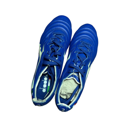 Diadora Brasil Elite2 Tech Italia LPX FG Soccer Cleats Royal Blue Made in Italy