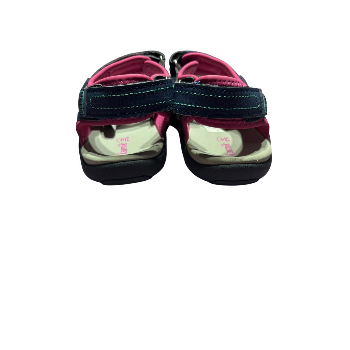 Kids Size 5 Kamik Child Seaturtle 2 Sandals (5.4" Heel to Toe) Navy & Pink New