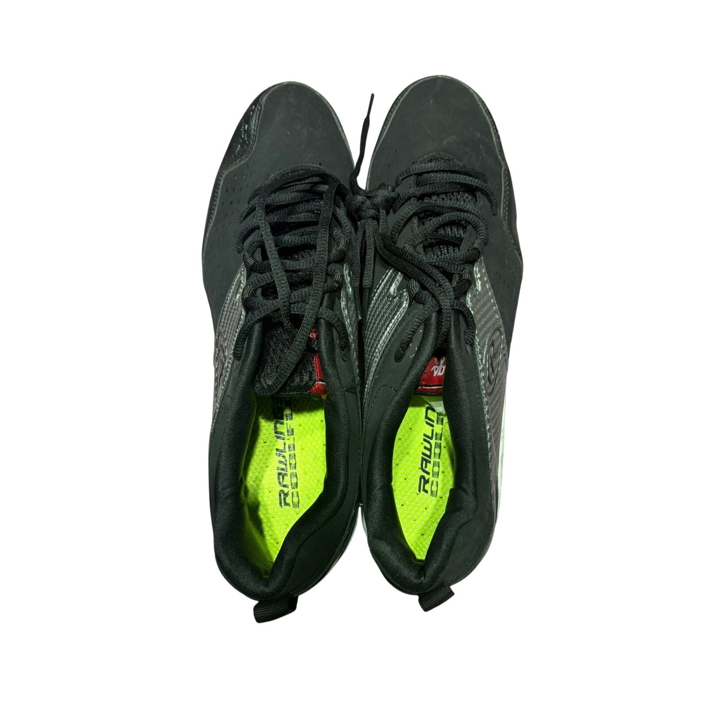 Size 12 Rawlings Clubhouse Baseball Molded Cleats Men's Black Cool Flo New