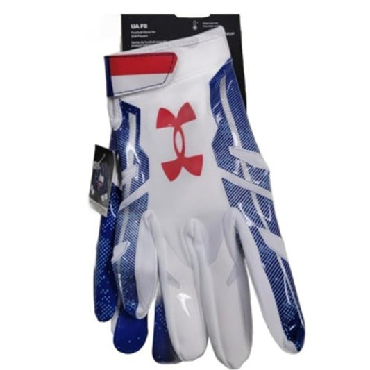 Under Armour Mens UA-F8 Football WR Receiver Gloves Limited Edition Texas USA