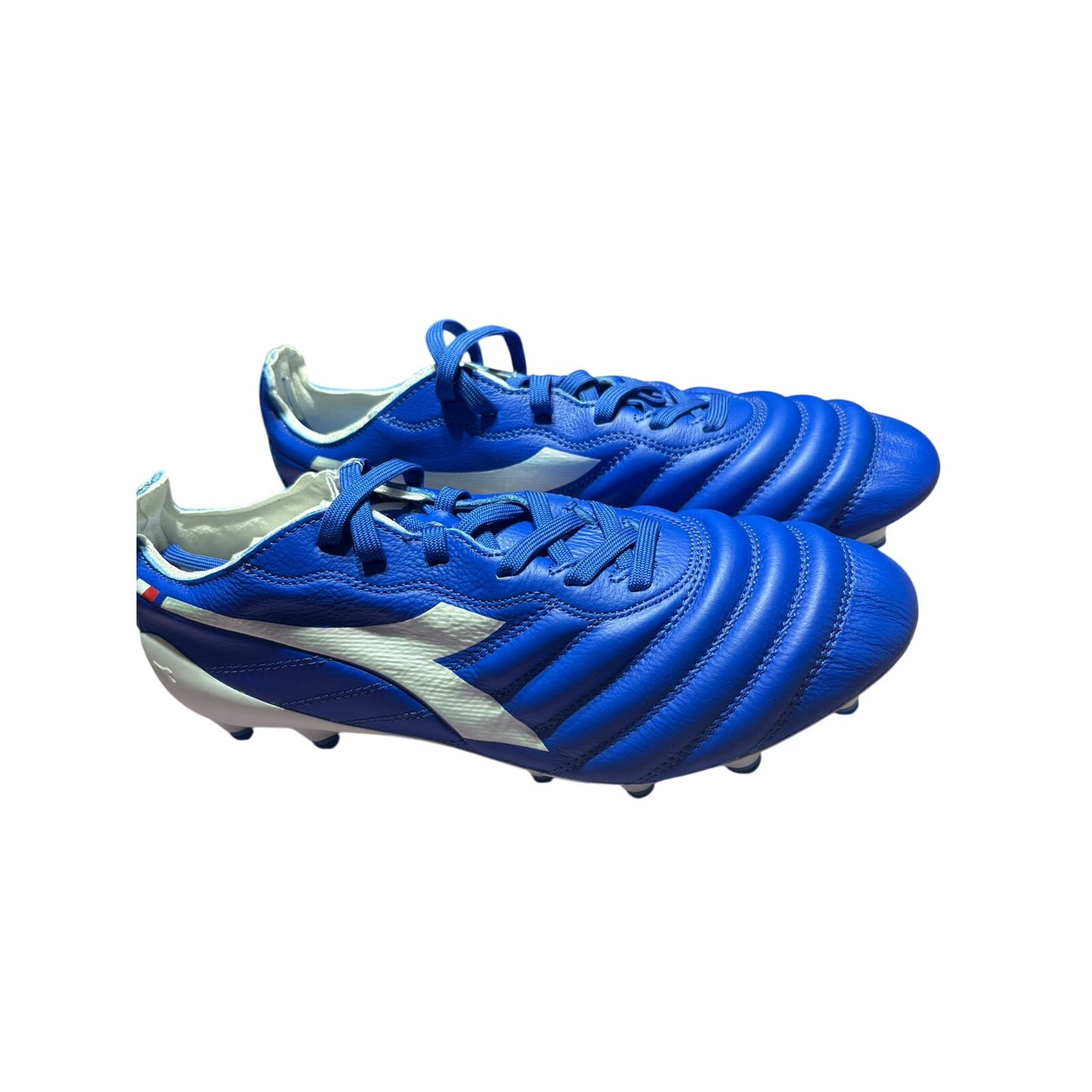 Diadora Brasil Elite2 Tech Italia LPX FG Soccer Cleats Royal Blue Made in Italy