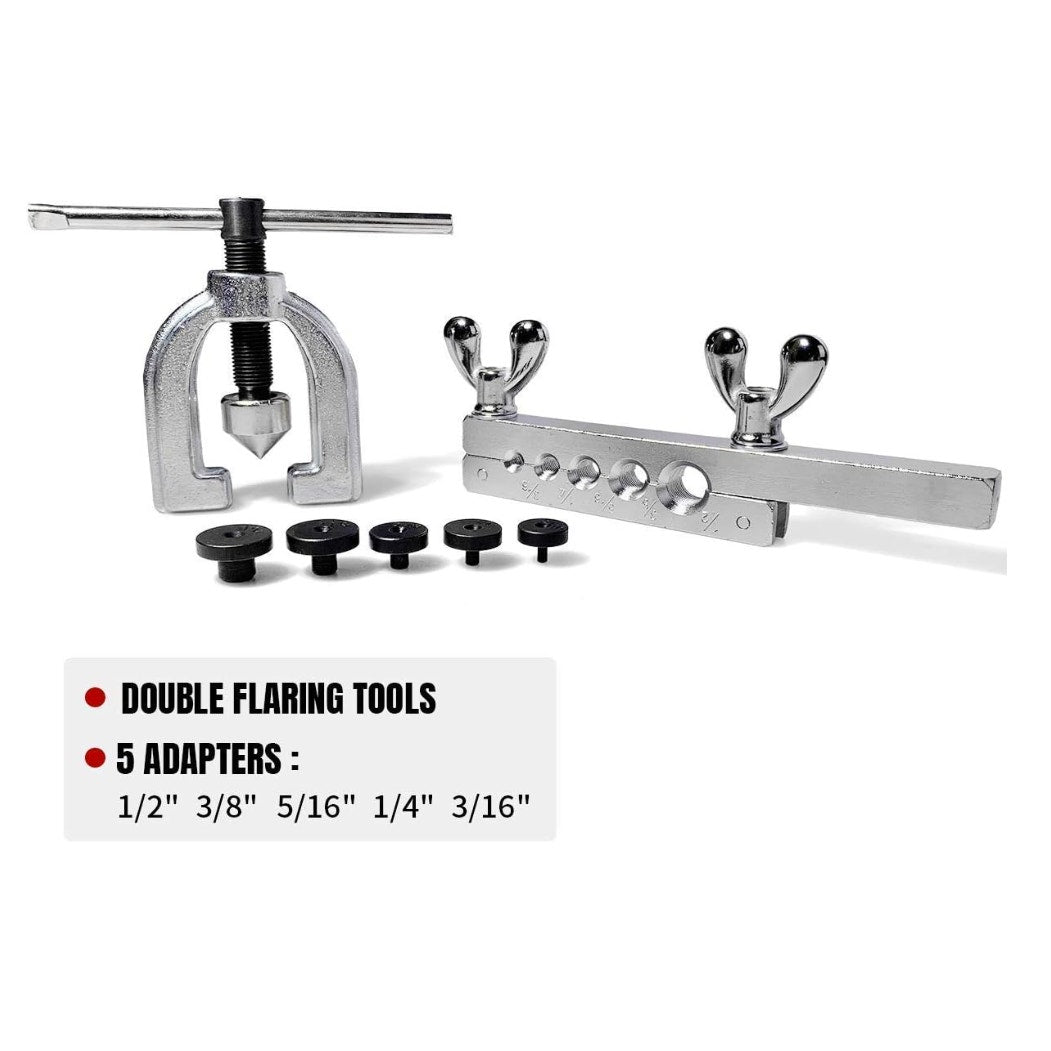 Thorstone Double & Single Flaring Tool Kit for Brake Line and Brass Tubing Tool