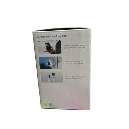 Ring Spotlight Cam Plus, Battery, Home or business security with HD video, White