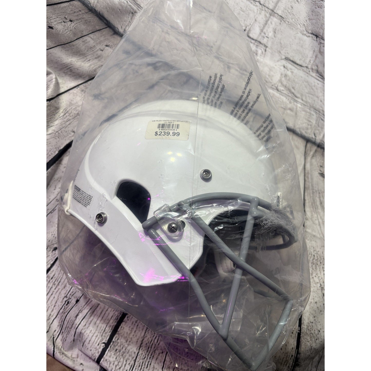 Xenith Standard Fit Youth Football Helmet White with Face Mask X2E+ Medium 2023