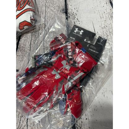 Under Armour UA F8 Limited Edition Freedom GlueGrip Football Gloves UAF8 Mens LG