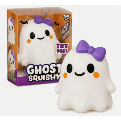 Crazy Fun Ghost Girl Squishy Bow Viral TikTok Sensory Squeeze Toy NEW Sealed RMS
