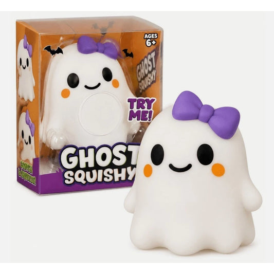 Crazy Fun Ghost Girl Squishy Bow Viral TikTok Sensory Squeeze Toy NEW Sealed RMS