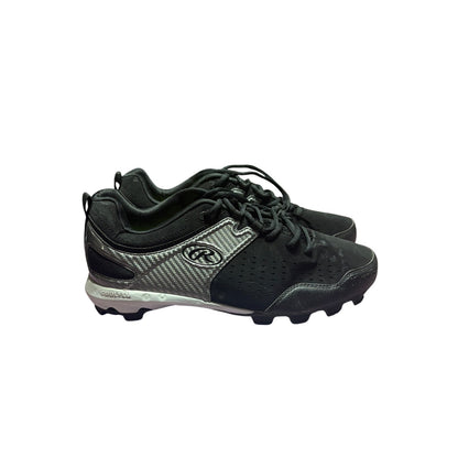 Size 12 Rawlings Clubhouse Baseball Molded Cleats Men's Black Cool Flo New