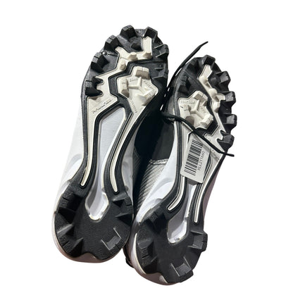 Size 12 Rawlings Clubhouse Baseball Molded Cleats Men's Black Cool Flo New