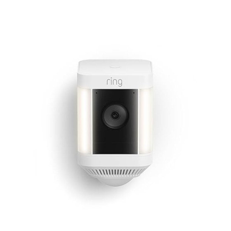 Ring Spotlight Cam Plus, Battery, Home or business security with HD video, White