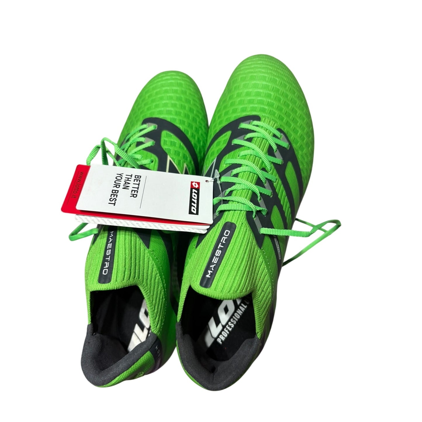 Size 8 Lotto Maestro 100 IV FG Soccer Cleats Men's Green Blue New 214590-9GG