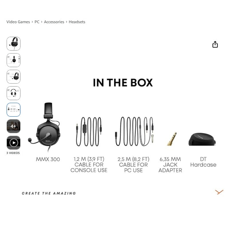 Beyerdynamic 718300 MMX 300 Second Generation Gaming and Multi-Media Headset