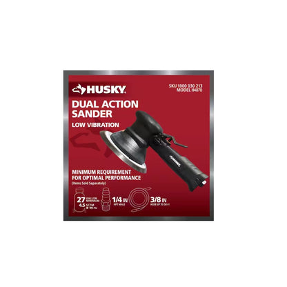 Husky 6" Dual Action Sander Low Vibration 1000 030 213 - H4870 Orbital