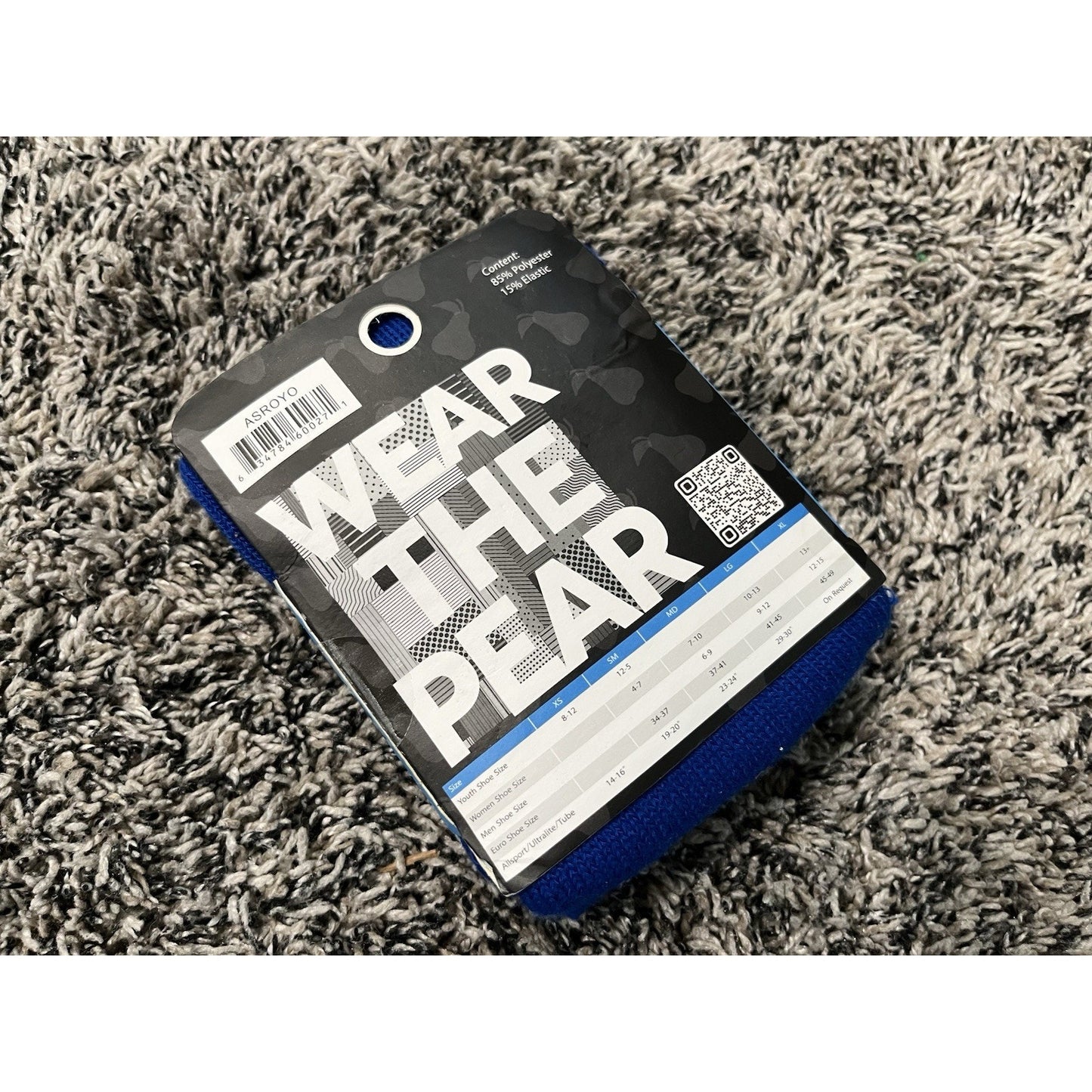 NWT WEAR THE PEAR Soccer TALL Socks ROYAL BLUE Intermediate Teen 23"-24" Sz 9-11