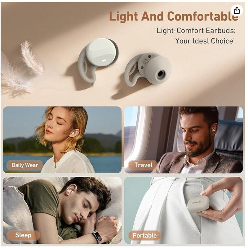 Pansonite Smart Sleep Headphones TS32 Noise Cancelling Wireless Earbuds Bluetooth