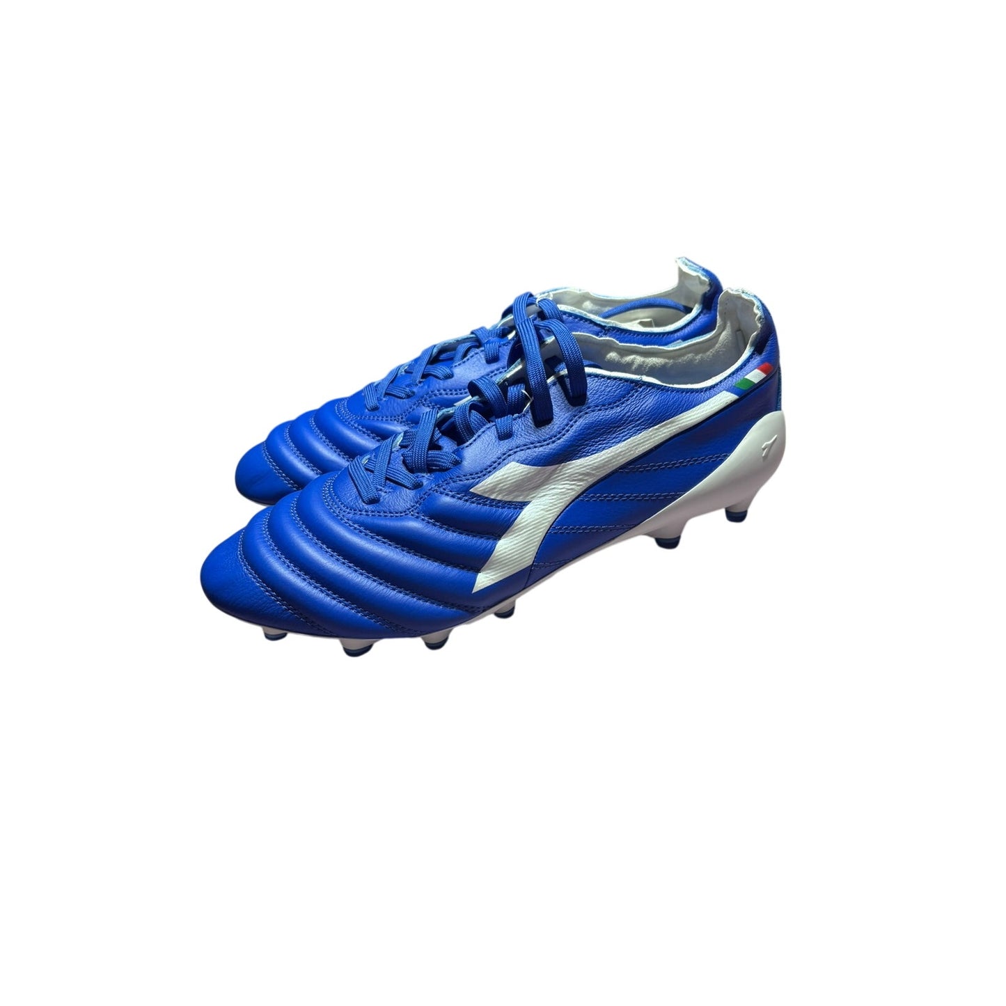 Diadora Brasil Elite2 Tech Italia LPX FG Soccer Cleats Royal Blue Made in Italy