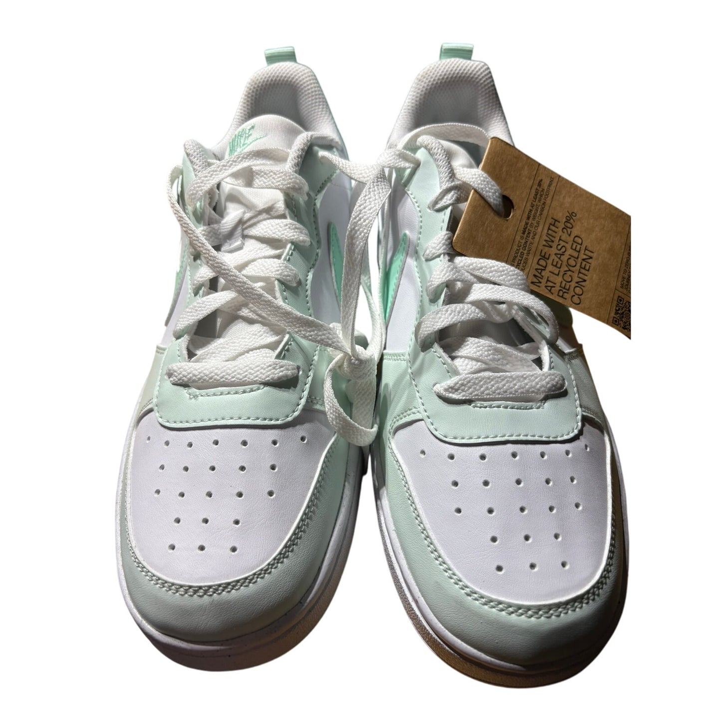 7Y Nike Court Borough Low Recraft GS White/Mint Foam-Barley Green FZ3539-100