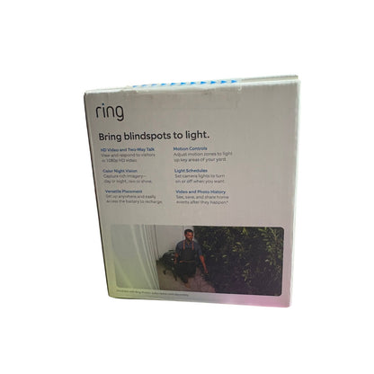 Ring Spotlight Cam Plus, Battery, Home or business security with HD video, White