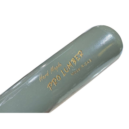 33" RUTTO - Pro Lumber - Wood Baseball Bat Hard Maple R-243 - Grey - New