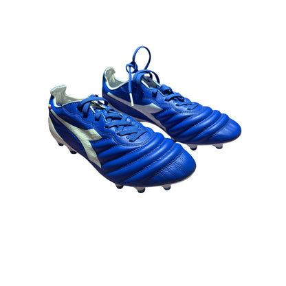 Diadora Brasil Elite2 Tech Italia LPX FG Soccer Cleats Royal Blue Made in Italy